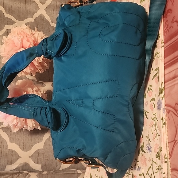 Stylish Teal Marc Jacobs Quilted Designer Women's Bag - Picture 5 of 9